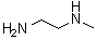 N-甲基乙二胺分子结构 (CAS 109-81-9)