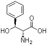 (2R,3S)-3-苯基丝氨酸分子结构 (CAS 109120-55-0)