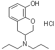 3-(二丙基氨基)-3,4-二氢-2H-1-苯并吡喃-8-醇盐酸盐分子结构 (CAS 109140-45-6)