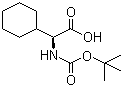 structure of CAS# 109183-71-3, Boc-L-Cyclohexylglycine