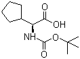 structure of CAS# 109183-72-4, Boc-L-环戊基甘氨酸