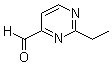 2-乙基-4-嘧啶甲醛分子结构 (CAS 1092299-36-9)