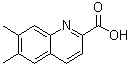 structure of CAS# 1092305-30-0, 6,7-二甲基-2-喹啉羧酸