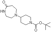 4-(Hexahydro-5-oxo-1H-1,4-diazepin-1-yl)-1-piperidinecarboxylic acid tert-butyl ester molecular structure (CAS 1092351-45-5)