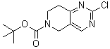 2-氯-7,8-二氢-吡啶并[4,3-d]嘧啶-6(5H)-羧酸叔丁酯分子结构 (CAS 1092352-55-0)