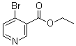 4-溴-3-吡啶羧酸乙酯分子结构 (CAS 1092353-02-0)