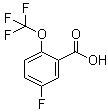 5-氟-2-(三氟甲氧基)苯甲酸分子结构 (CAS 1092460-83-7)