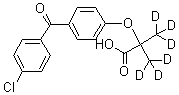 CAS # 1092484-69-9, Fenofibric acid-d<sub>6</sub>