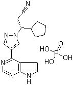 磷酸鲁索利替尼分子结构 (CAS 1092939-17-7)