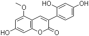 3-(2,4-二羟基苯基)-7-羟基-5-甲氧基-2H-1-苯并吡喃-2-酮分子结构 (CAS 1092952-62-9)