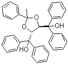 (4R,5R)-2-甲基-alpha,alpha,alpha',alpha',2-五苯基-1,3-二氧杂环戊烷-4,5-二甲醇分子结构 (CAS 109306-21-0)