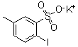 2-碘-5-甲基苯磺酸钾分子结构 (CAS 1093215-92-9)