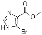 5-溴-1H-咪唑-4-羧酸甲酯分子结构 (CAS 1093261-46-1)