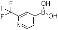 [2-(三氟甲基)吡啶-4-基]硼酸分子结构 (CAS 1093407-58-9)