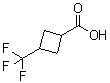 3-(三氟甲基)环丁烷羧酸分子结构 (CAS 1093750-93-6)