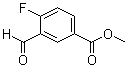 4-氟-3-甲酰基苯甲酸甲酯分子结构 (CAS 1093865-65-6)