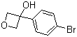 3-(4-溴苯基)氧杂环丁-3-醇分子结构 (CAS 1093878-32-0)