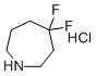 4,4-二氟氮杂环庚烷盐酸盐分子结构 (CAS 1094073-72-9)