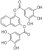 萘-1,3-二基二(3,4,5-三羟基苯甲酸酯)分子结构 (CAS 1094451-90-7)