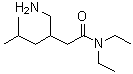 3-(氨基甲基)-N,N-二乙基-5-甲基己酰胺分子结构 (CAS 1094517-69-7)