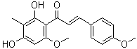 structure of CAS# 109471-13-8, 2',4'-二羟基-4,6'-二甲氧基-3'-甲基查耳酮