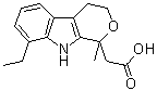8-乙基-1,3,4,9-四氢-1-甲基吡喃并[3,4-b]吲哚-1-乙酸分子结构 (CAS 109518-47-0)