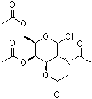 2-(乙酰氨基)-2-脱氧-D-吡喃半乳糖基氯化物 3,4,6-三乙酸酯分子结构 (CAS 109581-83-1)