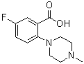 CAS # 1096829-46-7, 5-Fluoro-2-(4-methyl-1-piperazinyl)benzoic acid