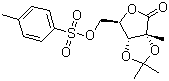 5-(对甲苯磺酰基)-2,3-O-异丙亚基-2-C-甲基-D-核糖酸-gamma-内酯分子结构 (CAS 109715-12-0)