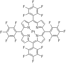 meso-四(五氟苯基)卟吩铂(II)分子结构 (CAS 109781-47-7)