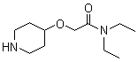 N,N-二乙基-2-(4-哌啶氧基)乙酰胺分子结构 (CAS 1097828-89-1)