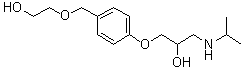 CAS 登录号：109791-18-6, 1-[4-[(2-羟基乙氧基)甲基]苯氧基]-3-[异丙基氨基]-2-丙醇