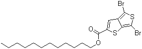 4,6-二溴噻吩并[3,4-b]噻吩-2-甲酸十二烷基酯分子结构 (CAS 1098102-93-2)