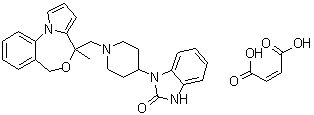 扎达来特马来酸盐分子结构 (CAS 109826-27-9)