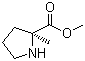 structure of CAS# 109837-32-3, 2-Methyl-L-prolinate methyl ester