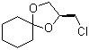 (2S)-2-(氯甲基)-1,4-二氧杂螺[4.5]癸烷分子结构 (CAS 1098589-87-7)