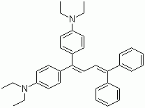 CAS 登录号：109995-82-6, 1,1-双(对二乙氨基苯基)-4,4-二苯基-1,3-丁二烯