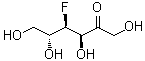 4-脱氧-4-氟-D-果糖分子结构 (CAS 110009-31-9)