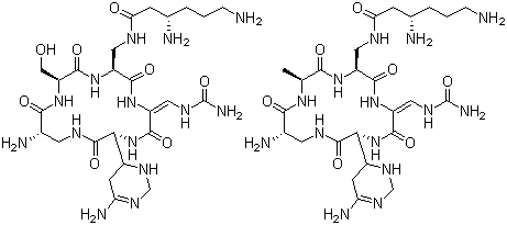 卷曲霉素分子结构 (CAS 11003-38-6)