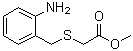 2-[[(2-氨基苯基)甲基]硫基]乙酸甲酯分子结构 (CAS 110035-68-2)