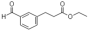 3-甲酰基苯丙酸乙酯分子结构 (CAS 110114-05-1)