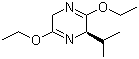 (R)-2,5-二氢-3,6-二乙氧基-2-异丙基吡嗪分子结构 (CAS 110117-71-0)