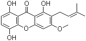 1,5,8-三羟基-3-甲氧基-2-异戊烯基氧杂蒽酮分子结构 (CAS 110187-11-6)