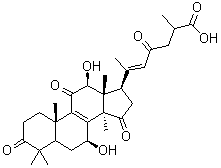 CAS # 110241-23-1, Ganoderenic acid E, (7beta,12beta,20E)-7,12-Dihydroxy-3,11,15,23-tetraoxo-lanosta-8,20(22)-dien-26-oic acid