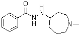 structure of CAS# 110406-94-5, 苯甲酸 2-(六氢-1-甲基-1H-氮杂卓-4-基)酰肼