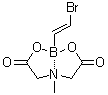 2-[(E)-2-溴乙烯基]-6-甲基-1,3,6,2-二氧氮杂硼杂环辛烷-4,8-二酮分子结构 (CAS 1104636-68-1)