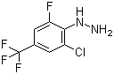 2-氯-6-氟-4-(三氟甲基)苯肼分子结构 (CAS 110499-66-6)