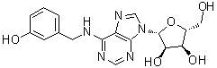 structure of CAS# 110505-76-5, N-(3-Hydroxybenzyl)adenosine