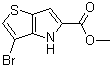 structure of CAS# 1105187-36-7, 3-溴-4H-噻吩并[3,2-b]吡咯-5-羧酸甲酯