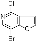 structure of CAS# 1105187-43-6, 7-溴-4-氯呋喃并[3,2-c]吡啶